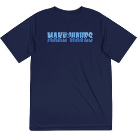 Swimming Short Sleeve Performance Tee - Make Waves