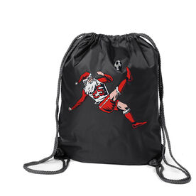 Soccer Drawstring Backpack - Soccer Santa