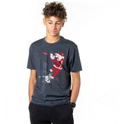 Guys Lacrosse Short Sleeve T-Shirt - Santa Laxer