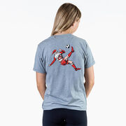 Soccer Short Sleeve T-Shirt - Soccer Santa (Back Design)