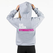 Gymnastics Hooded Sweatshirt - Eat. Sleep. Gymnastics. (Back Design)