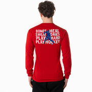 Hockey Tshirt Long Sleeve - Bones Heal Hockey (Back Design) 