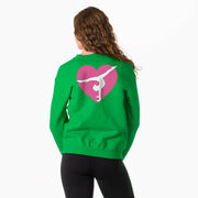 Gymnastics Crewneck Sweatshirt - Gymnast Heart (Back Design)