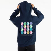 Soccer Hooded Sweatshirt - Soccer Makes Me Happy (Back Design)