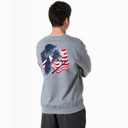 Baseball Crewneck Sweatshirt - Baseball Eagle (Back Design)