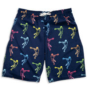 Guys Lacrosse Swim Trunks - Neon Lights