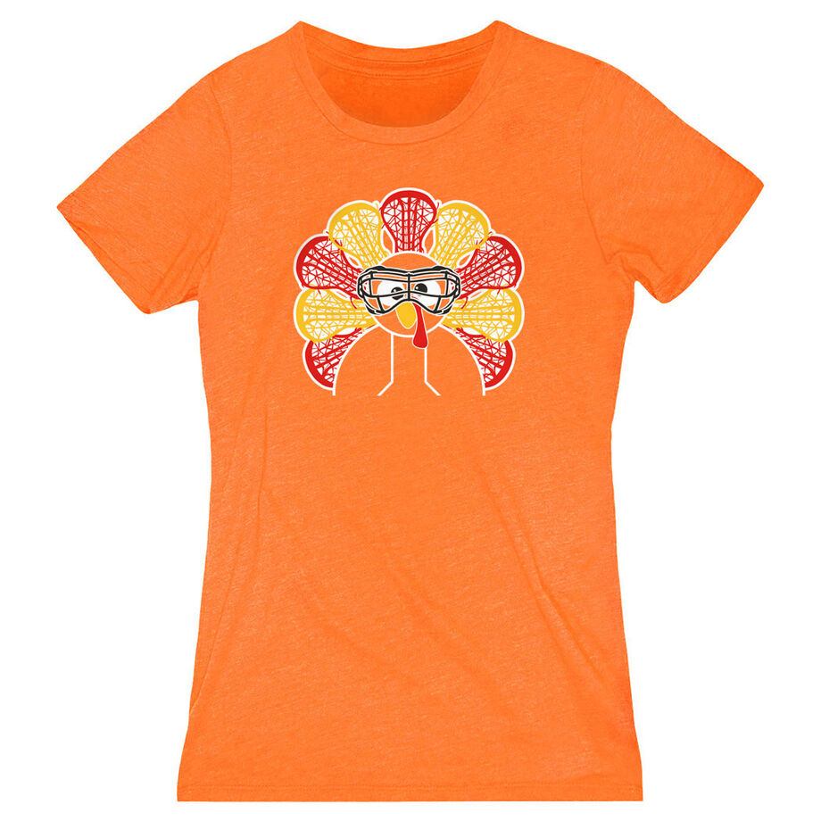 Girls Lacrosse Women's Everyday Tee - Goofy Turkey Player