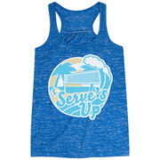 Volleyball Flowy Racerback Tank Top - Serve's Up