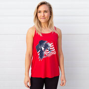 Hockey Flowy Racerback Tank Top - Hockey Eagle