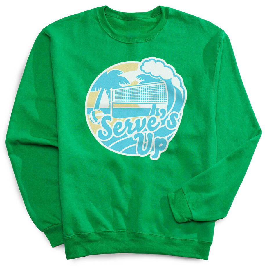 Volleyball Crewneck Sweatshirt - Serve's Up
