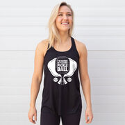 Pickleball Flowy Racerback Tank Top - I'd Rather Be Playing Pickleball