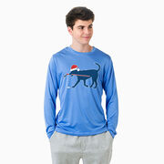 Hockey Long Sleeve Performance Tee - Christmas Dog