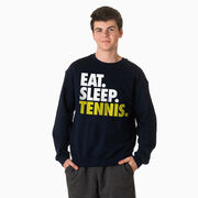 Tennis Crewneck Sweatshirt - Eat Sleep Tennis (Bold)