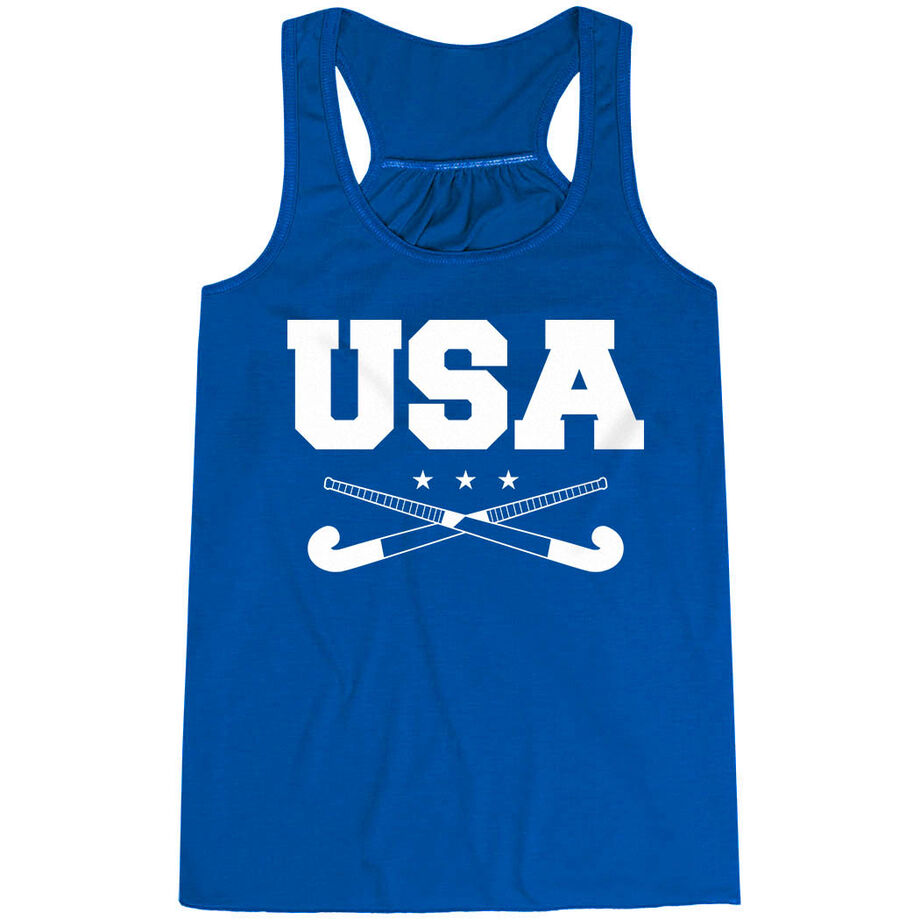 Field Hockey Flowy Racerback Tank Top - USA Field Hockey