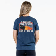 Hockey Short Sleeve T-Shirt - If You Can't Take the Heat (Back Design)