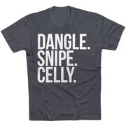 Hockey Short Sleeve T-Shirt - Dangle Snipe Celly Words