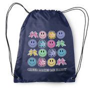 Cheerleading Drawstring Backpack - Cheer Makes Me Happy