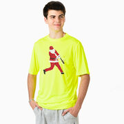 Baseball Short Sleeve Performance Tee - Home Run Santa