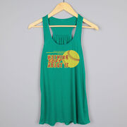 Softball Flowy Racerback Tank Top - Nothing Soft About It