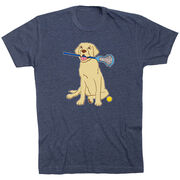Girls Lacrosse Short Sleeve T-Shirt - Chase The Lax Dog