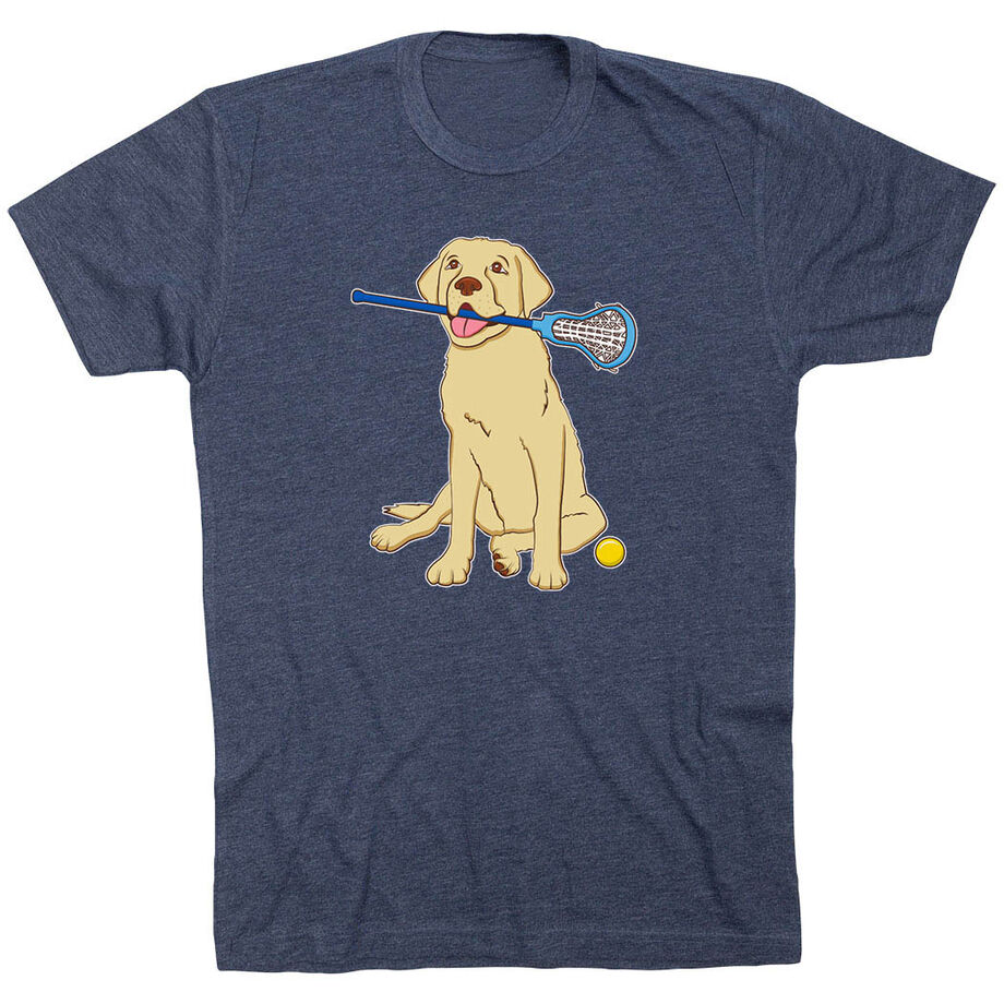 Girls Lacrosse Short Sleeve T-Shirt - Chase The Lax Dog