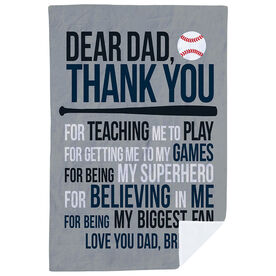 Baseball Premium Blanket - Dear Dad