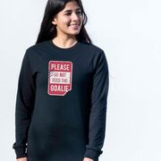 Hockey Tshirt Long Sleeve - Don't Feed The Goalie