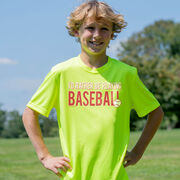 Baseball Short Sleeve Performance Tee - I'd Rather Be Playing Baseball