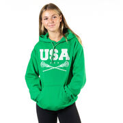 Girls Lacrosse Hooded Sweatshirt - USA Girls Lacrosse