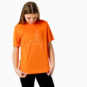 Gymnastics Short Sleeve Performance Tee - Gymnast Sketch