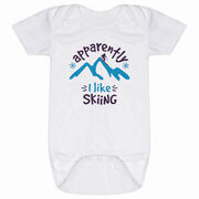 Skiing Baby One-Piece - Apparently I Like Skiing