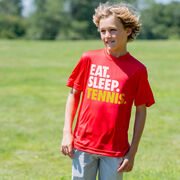 Tennis Short Sleeve Performance Tee - Eat. Sleep. Tennis.