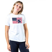 Hockey T-Shirt Short Sleeve - Patriotic Hockey