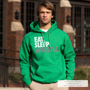 Wrestling Hooded Sweatshirt - Eat Sleep Wrestle (Stack)