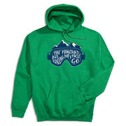 Skiing Hooded Sweatshirt - The Mountains Are Calling