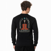Guys Lacrosse Tshirt Long Sleeve - Nashville Lacrosse (Back Design)