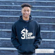 Baseball Hooded Sweatshirt - 3 Up 3 Down