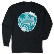 Pickleball Tshirt Long Sleeve - Serve's Up