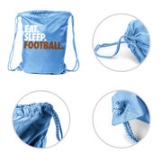 Football Drawstring Backpack Eat. Sleep. Football.