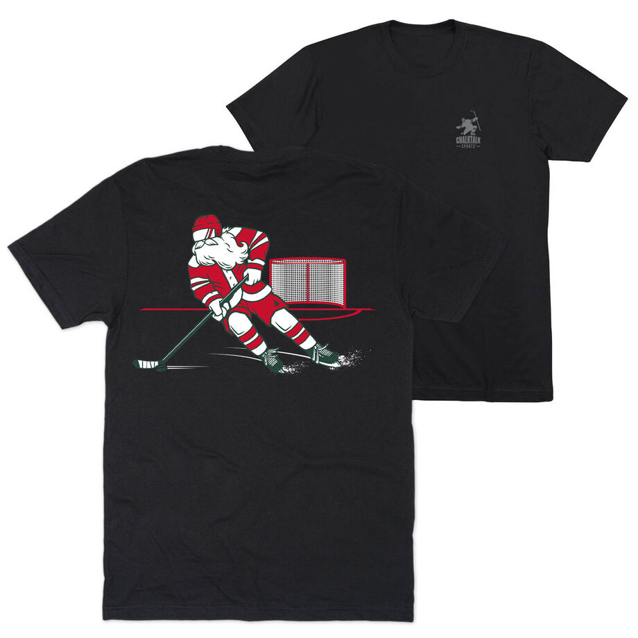 Hockey Short Sleeve T-Shirt - Saint Nick Hat Trick (Back Design)