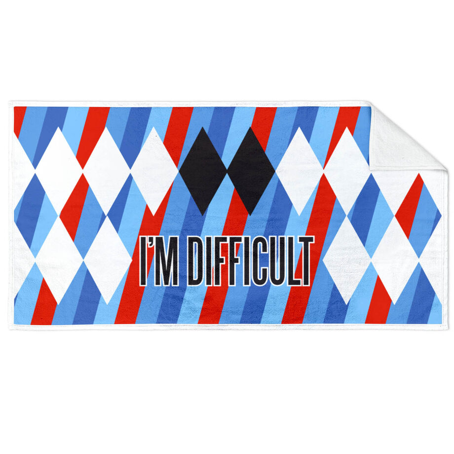 Skiing & Snowboarding Premium Beach Towel - I'm Difficult