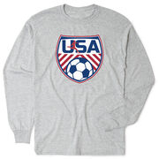 Soccer Tshirt Long Sleeve - Soccer USA