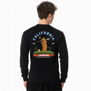 Guys Lacrosse Tshirt Long Sleeve - California Lacrosse (Back Design)