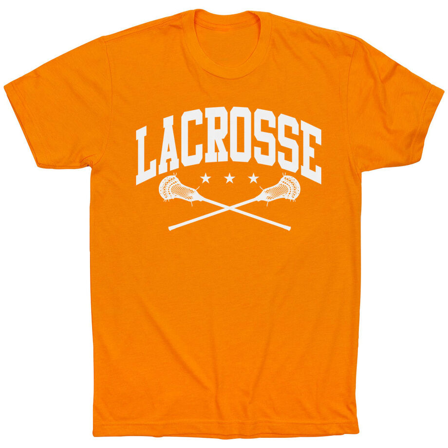 Guys Lacrosse Short Sleeve T-Shirt - Crossed Sticks