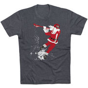 Guys Lacrosse Short Sleeve T-Shirt - Santa Laxer