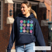 Volleyball Hooded Sweatshirt - Volleyball Makes Me Happy