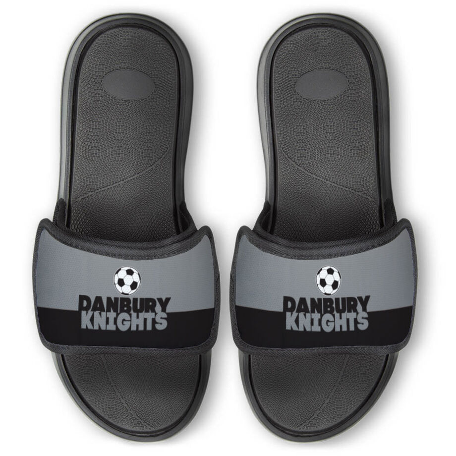 Soccer Repwell&reg; Slide Sandals - Team Name Colorblock