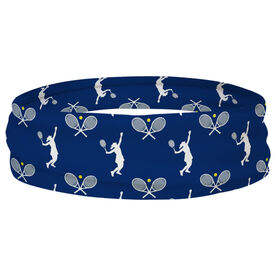 Tennis Multifunctional Headwear - Racket and Female Player Pattern RokBAND