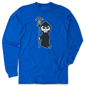 Guys Lacrosse Tshirt Long Sleeve - Lacrosse Reaper