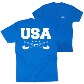 Field Hockey Short Sleeve T-Shirt - USA Field Hockey (Back Design)